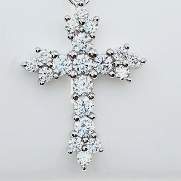 925 Sterling Silver Cubic Zircon Pendant for Women/Girls, US925P1103 - Picture 8 of 9